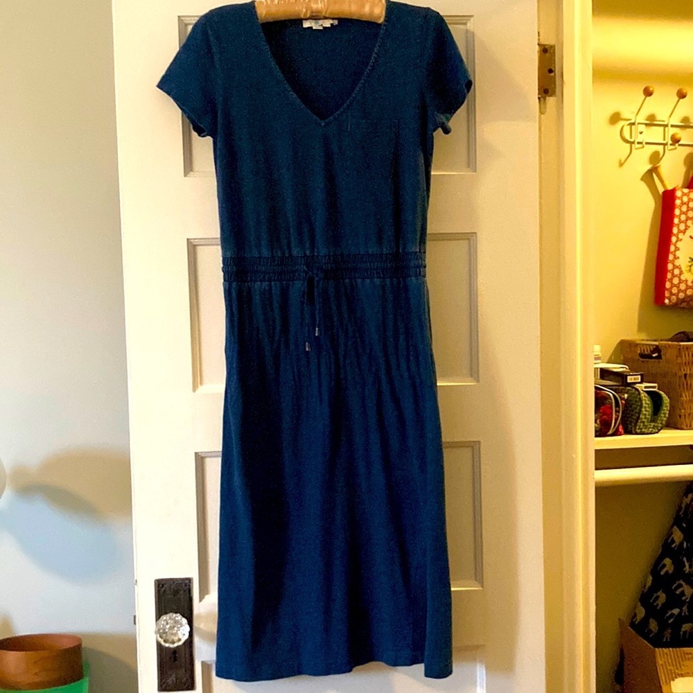 Boden indigo cotton dress